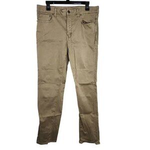American Eagle Pants Mens 33x32 Tan Khaki Slim Fit Soft Twill Flex Straight Leg